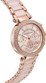 Michael Kors Parker Stainless Steel Watch With Glitz Accents - Image 7